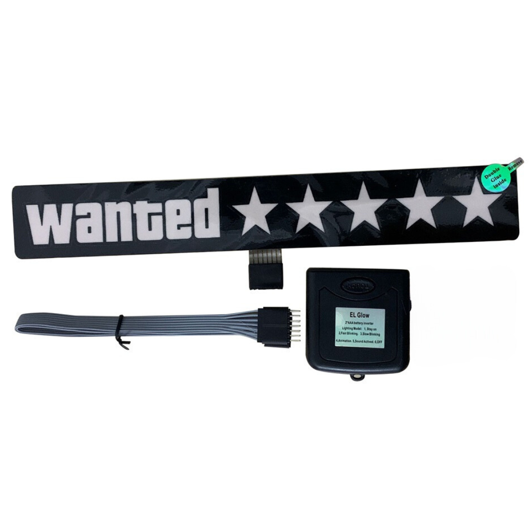 Wanted LED Sticker