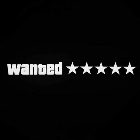 Wanted LED Sticker