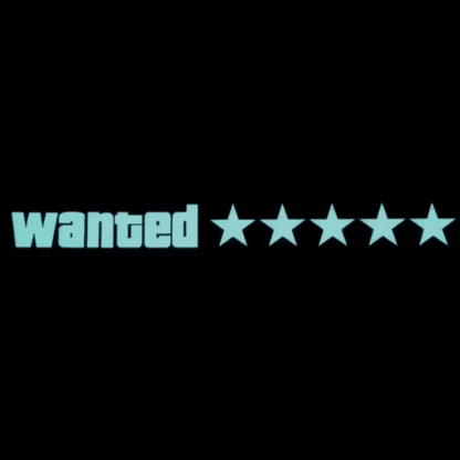 Wanted LED Sticker